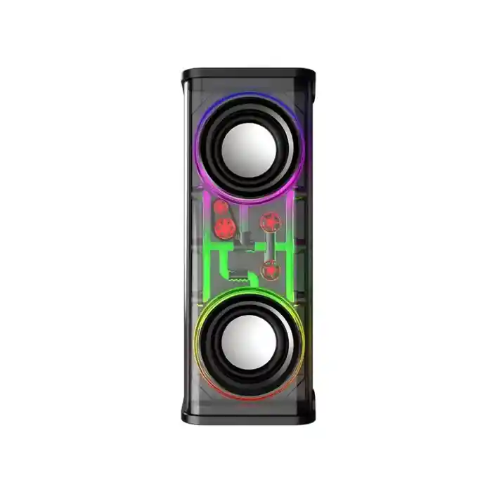V8 Transparent 10W RGB Colorful lights Bluetooth Speaker